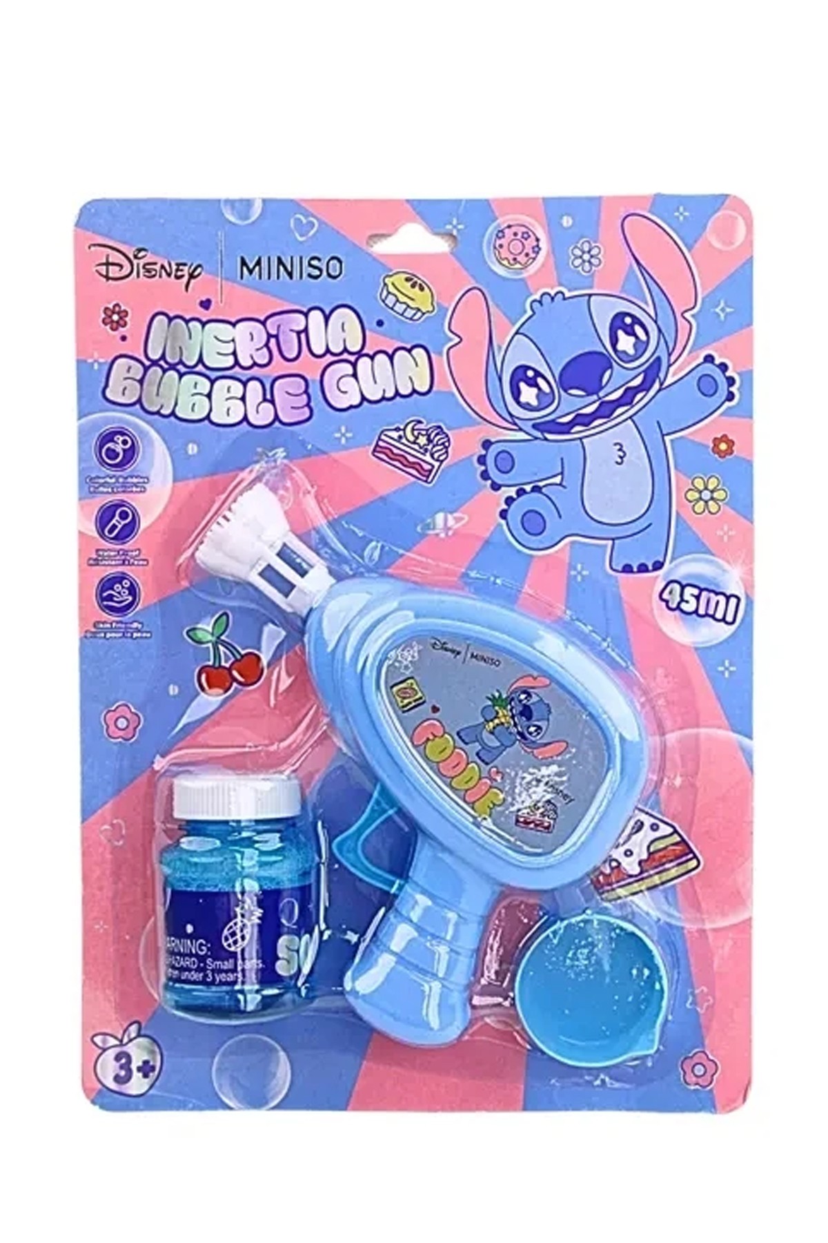 Disney Lilo&Stitch Lisanslı Parti Serisi Sabit Baloncuk Tabancası