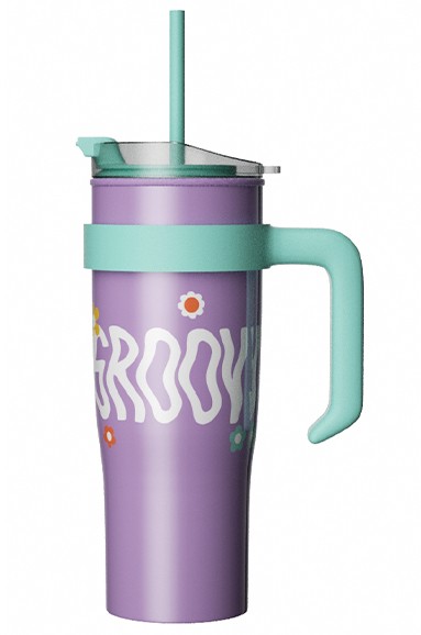 Sweet Funk Serisi Pipetli Büyük Kapasiteli Bardak (1600mL)