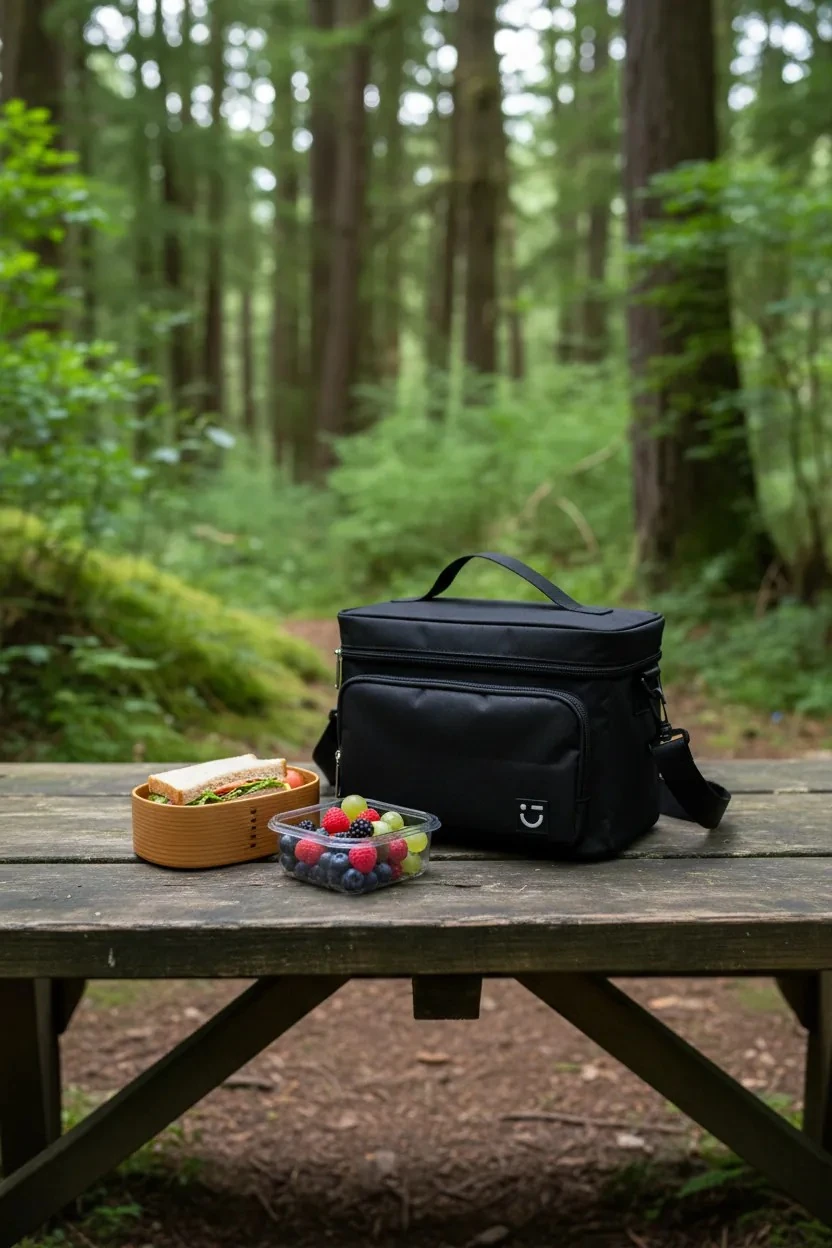 Düz Renkli Büyük Kapasiteli Çapraz Askılı Yiyecek Çantası