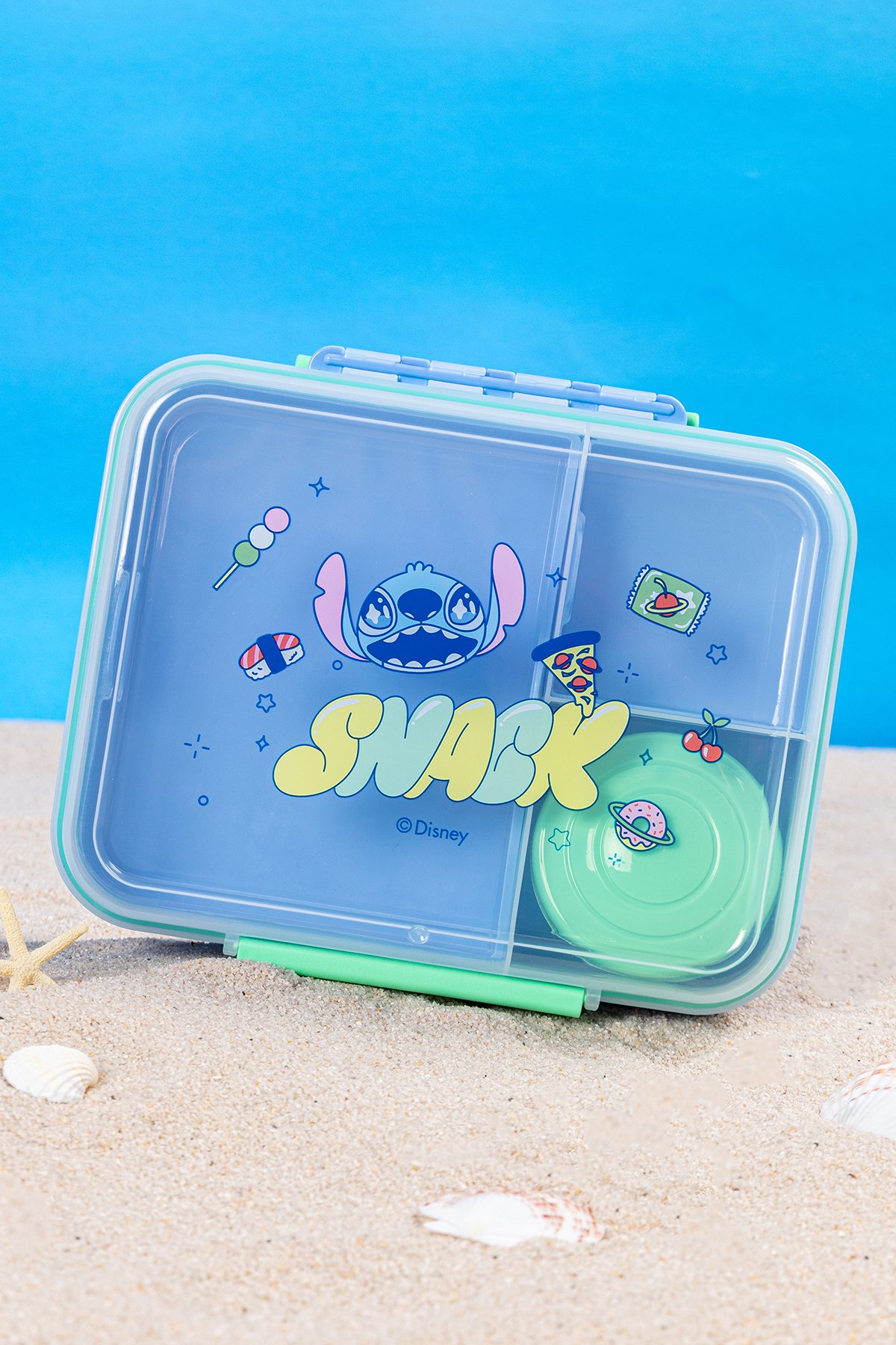 Disney Stitch Lisanslı Parti Serisi Saplı Gıda Saklama Kutusu