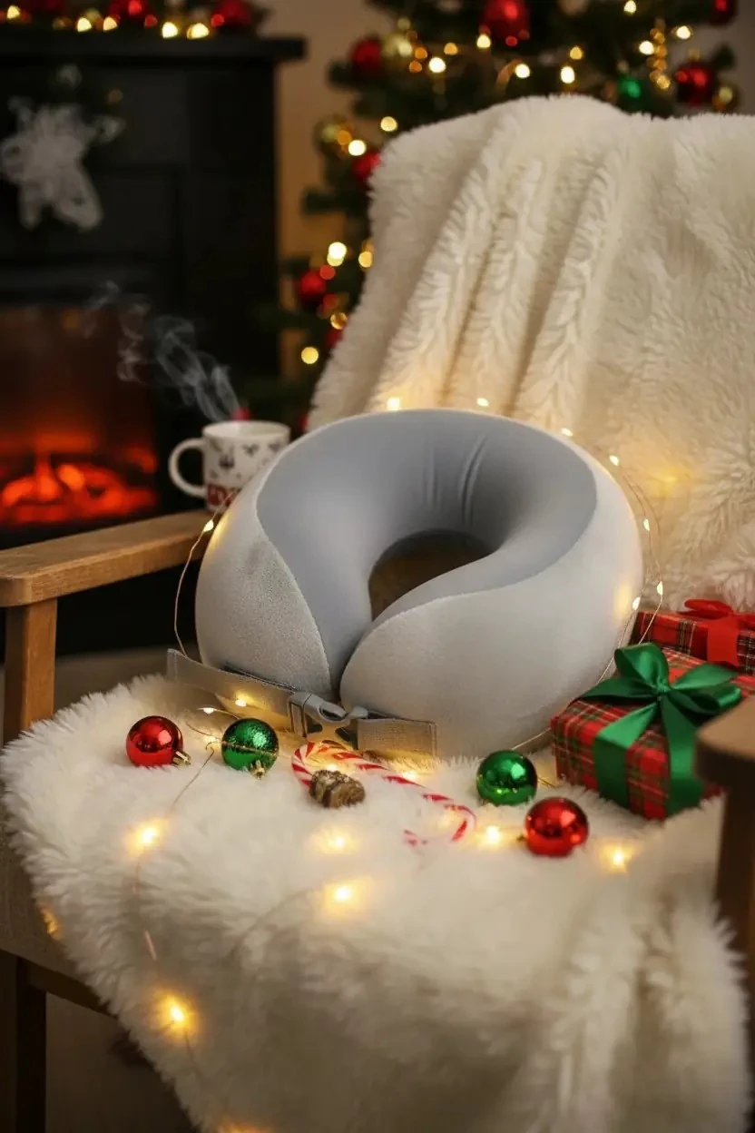 Miniso Lisanslı Gri Hafızalı Köpük Boyun Yastığı 25 Cm – Ayarlanabilir Ergonomik