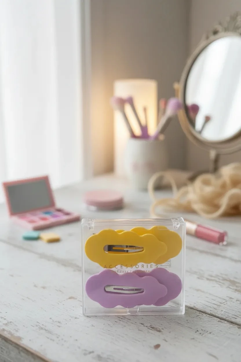 Dalgalı Çıt Çıt 4'lü Toka Seti