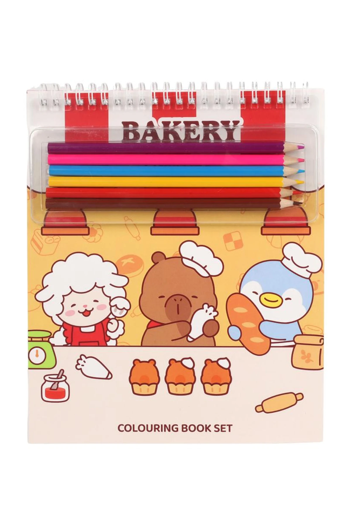 Pişirme Serisi Boyama Seti (Mimibara)(6 Renk Kalem)