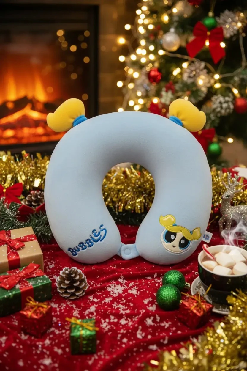 Powerpuff Girls Lisanslı Hafızalı Boyun Yastığı (Bubbles)