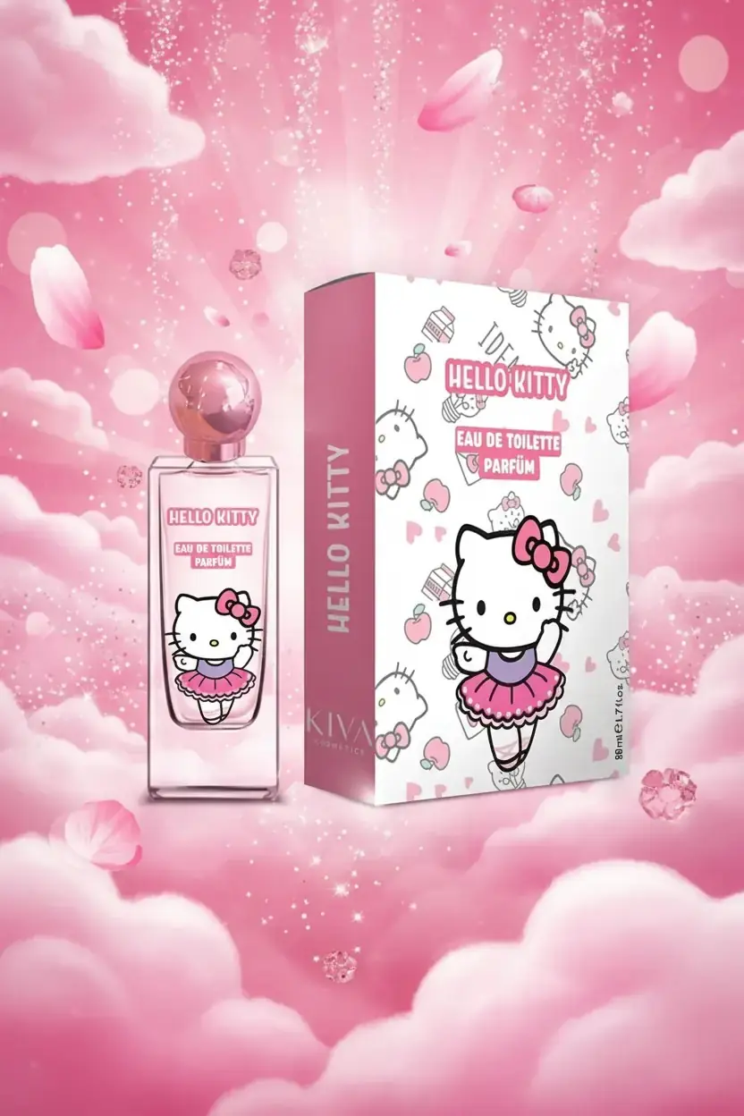 MINISO Sanrio Lisanslı Hello Kitty Parfüm EDT – Çiçeksi Notalı Hafif Çocuk Parfümü