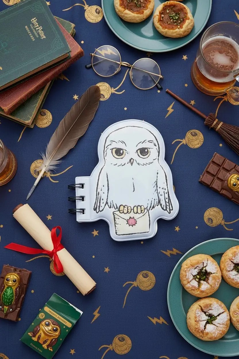 Harry Potter Lisanslı Hedwig  Telli Not Defteri (80 Yaprak)