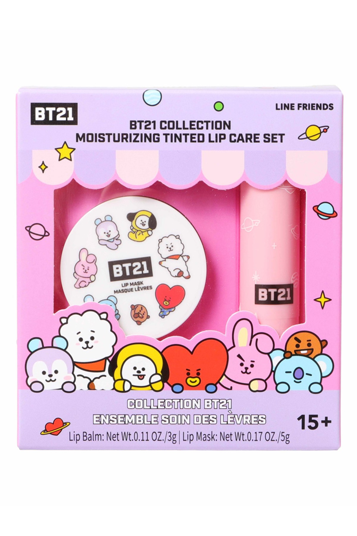 BT21 Lisanslı Dudak Bakım Seti