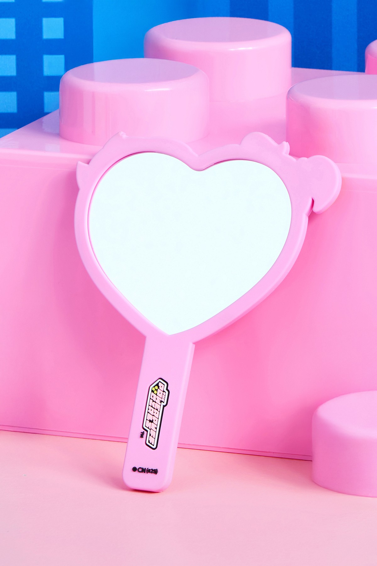 Powerpuff Girls Lisanslı Kalp Şekilli El Aynası