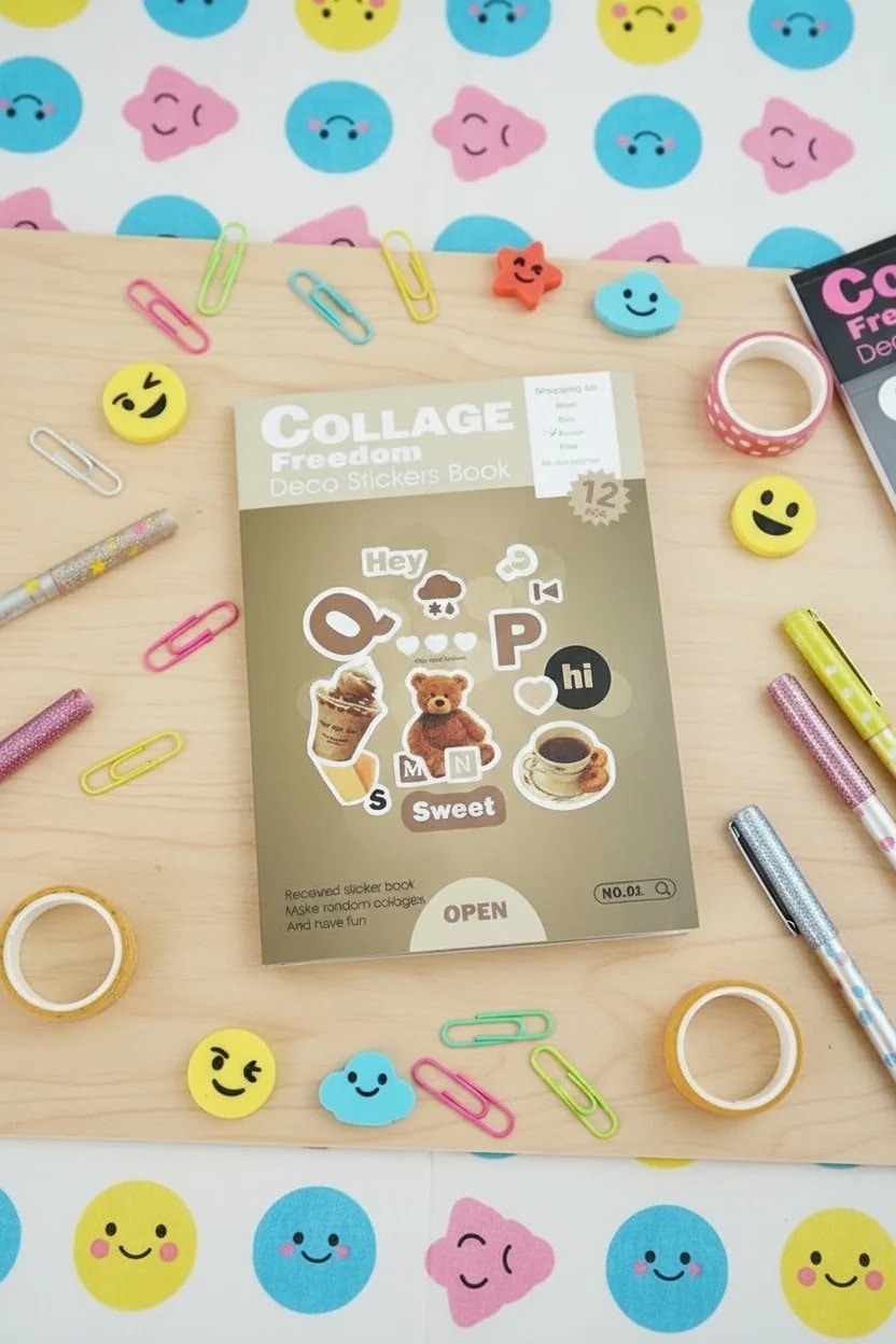 12 Sayfa Sticker Defteri