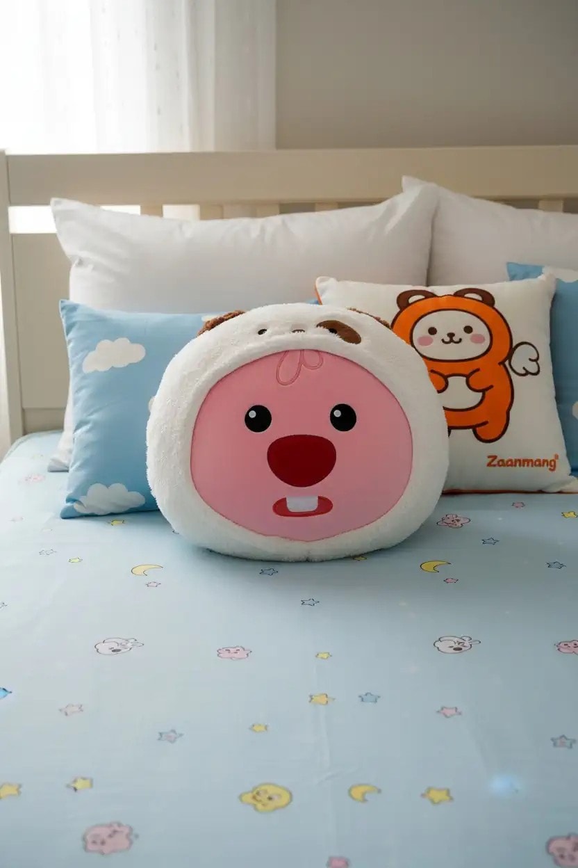 Zanmang Loopy Lisanslı Kostümlü Peluş Yastık (40cm) - Köpek
