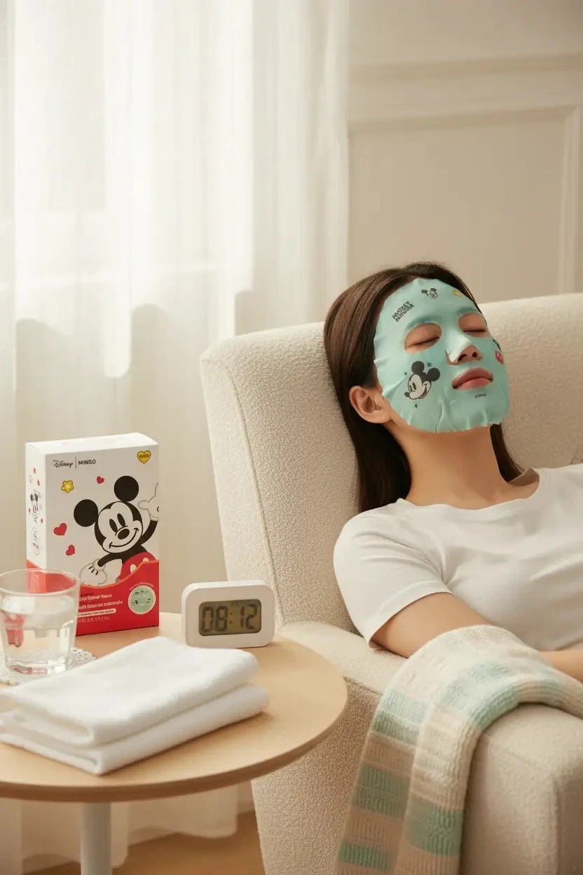 Disney Lisanslı Mickey Mouse Nemlendirici Baskılı Yüz Maskesi – Neşeli ve Pratik Bakım