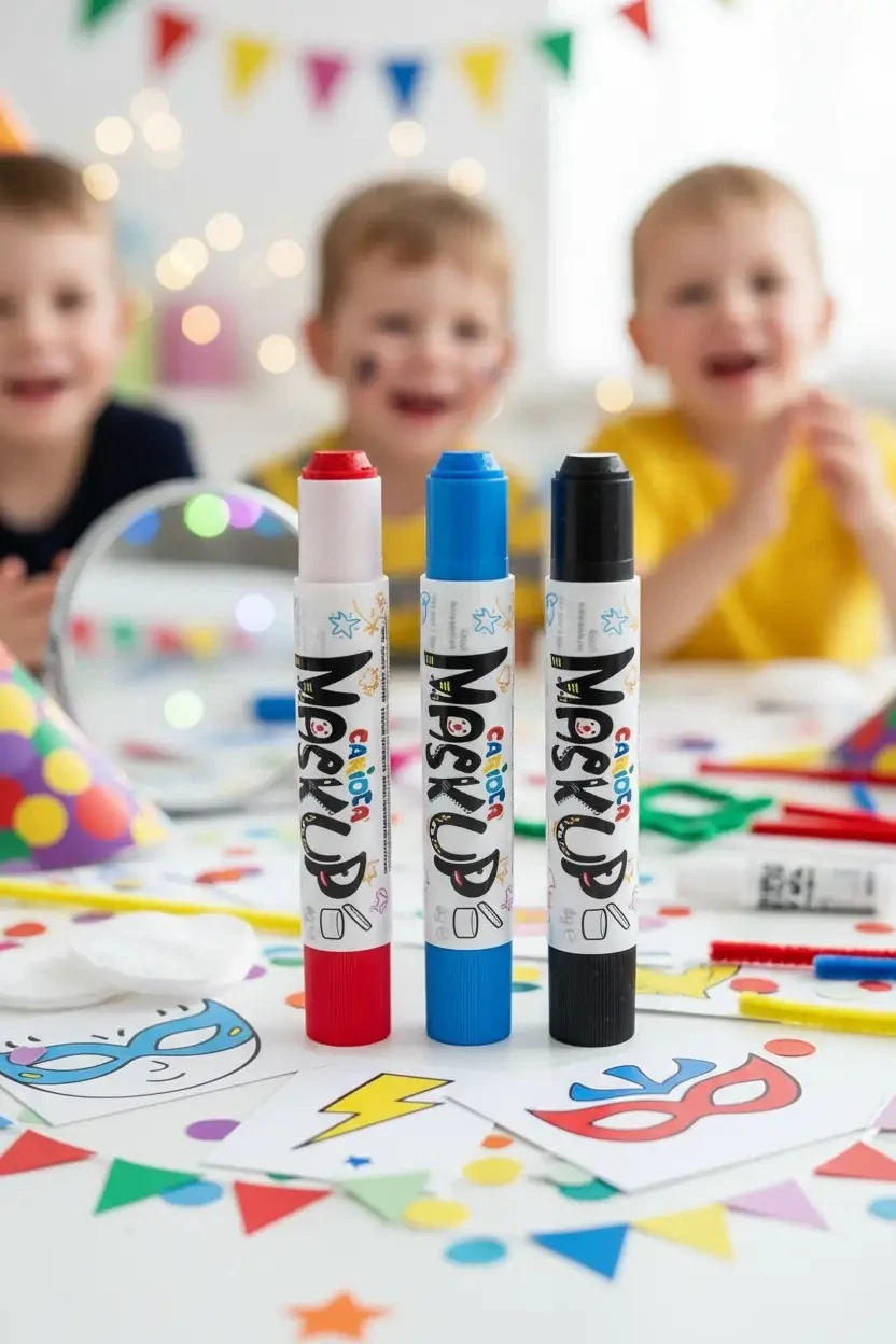 Fosforlu Yüz Boyası 6'lı – Neon Ve Parlayan Renkler