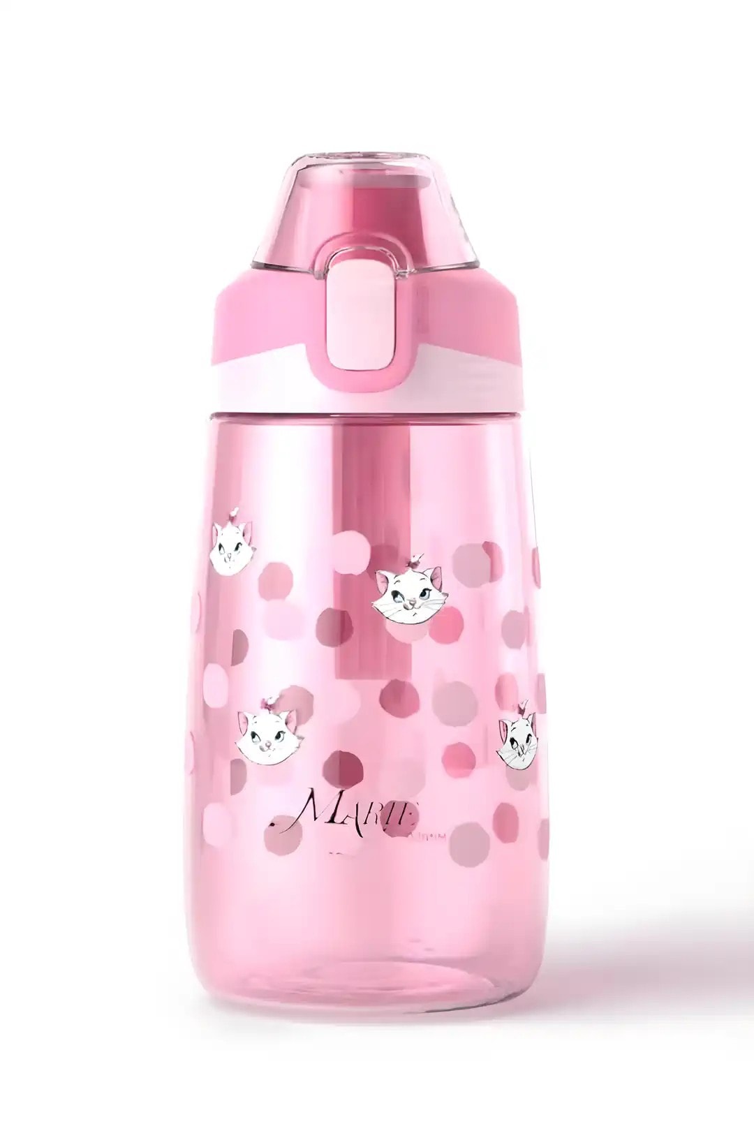 Disney Marie Lisanslı Silikon Tutacaklı Tritan Şişe (500ml)