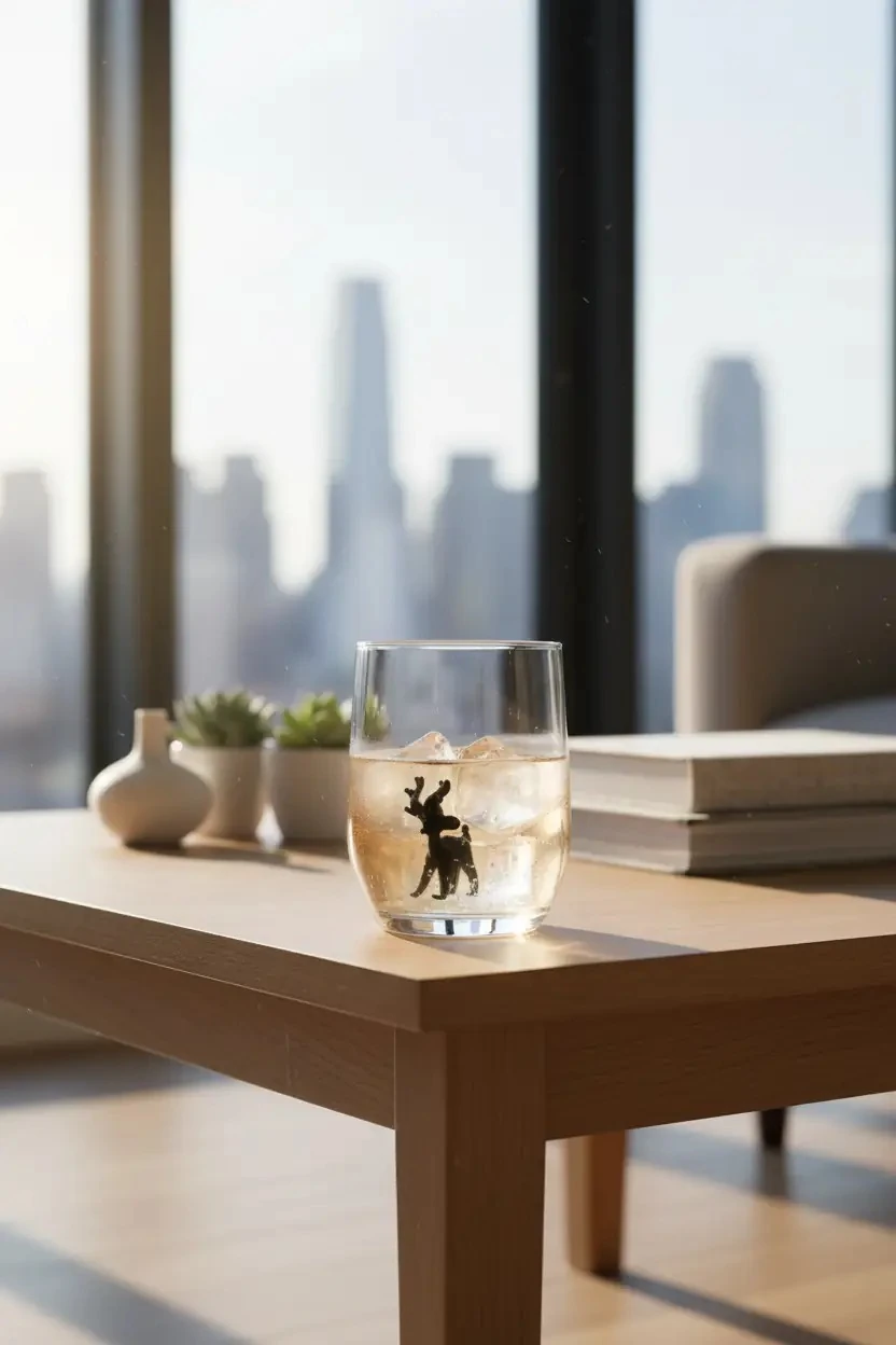 Sheforshe Geyik Figürlü Cam Bardak