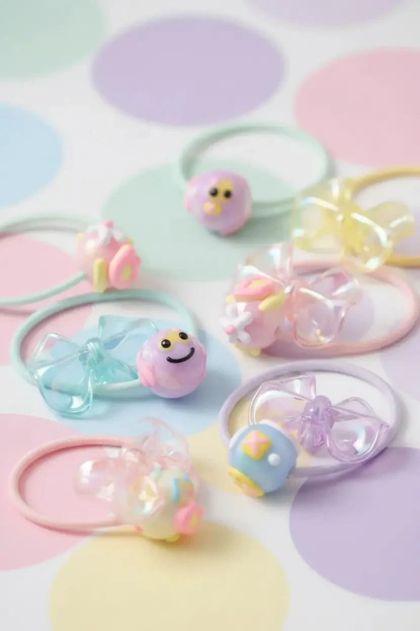 Miniso Lisanslı Eğlenceli Boncuklu Saç Tokası Seti – 2 Adet Renkli Tasarım