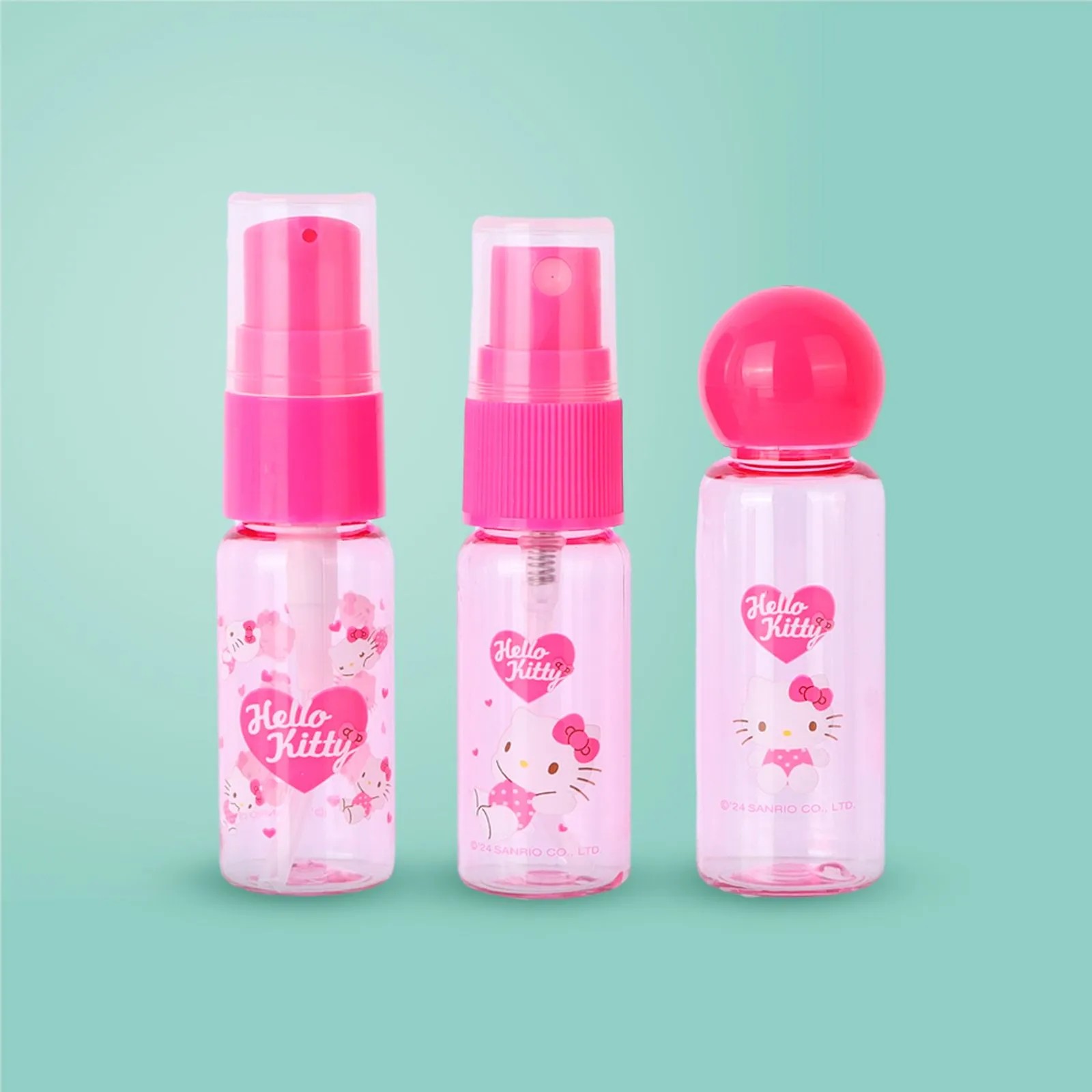 Sanrio Lisanslı Hello Kitty Pembe Serisi 7'li Seyahat  Seti