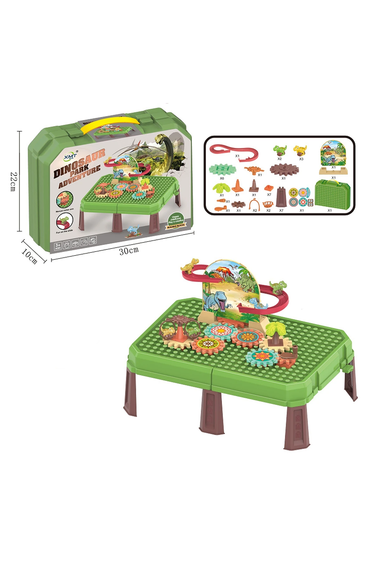 Büyük Oyun Bloğu Serisi Dinozor Kaydırak Oyun Bloğu Masası