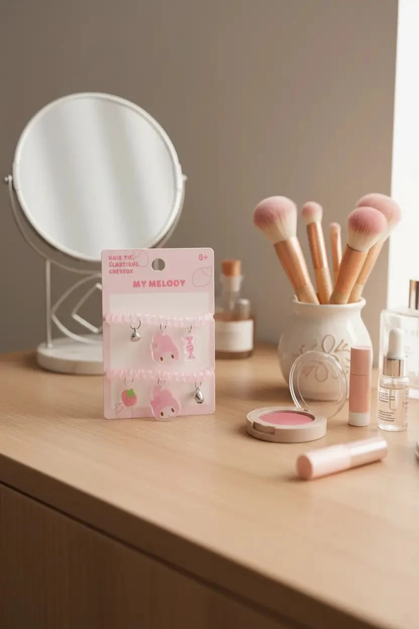 Sanrio Lisanslı 2'li Spiral Saç Lastiği Seti