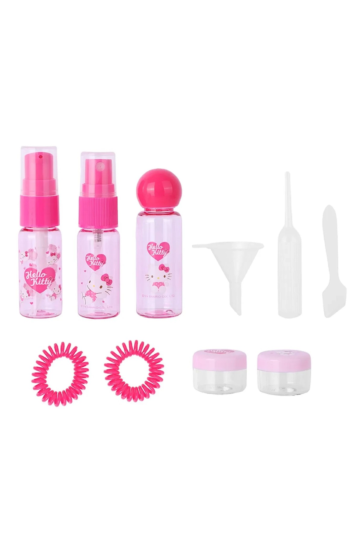 Sanrio Lisanslı Hello Kitty Pembe Serisi 7'li Seyahat  Seti