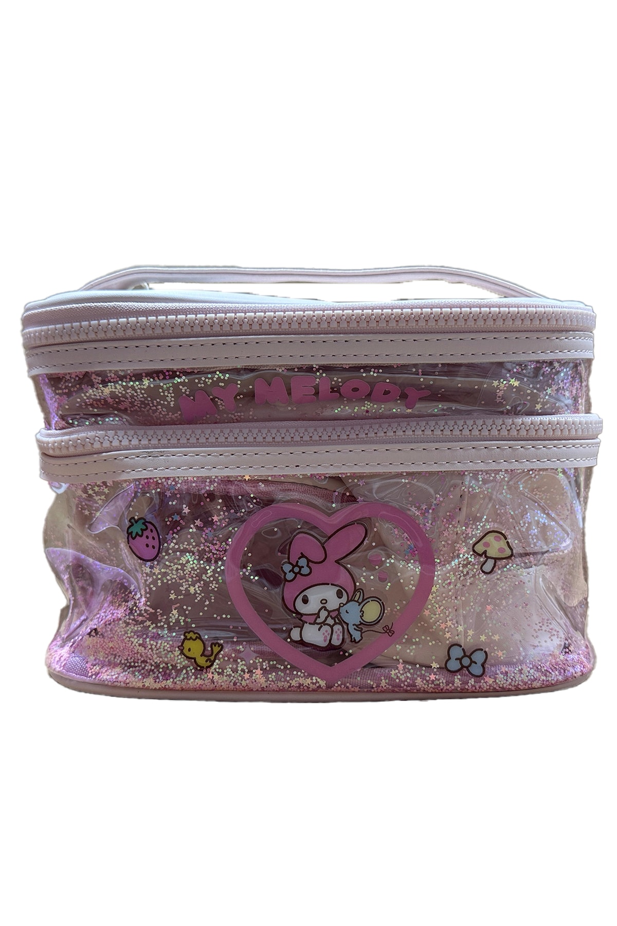 Sanrio Lisanslı My Melody Saplı Kozmetik Çantası Seti