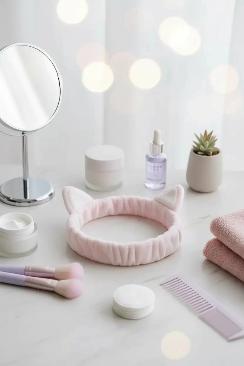 Miniso Lisanslı Hayvan Serisi Kalın 3D Saç Bandı Kedi 22 Cm – Makyaj & Cilt Bakımı İçin