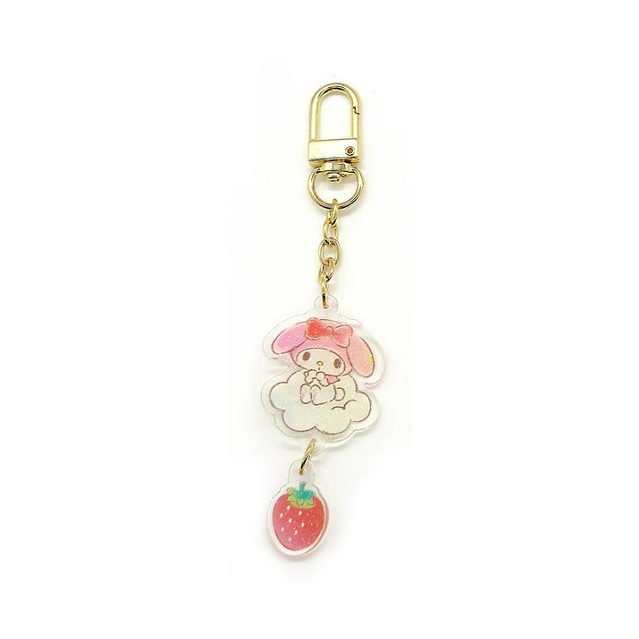 Sanrio Lisanslı Çilek Serisi Akrilik Anahtarlık - Sevimliliği Yanınızda Taşıyın