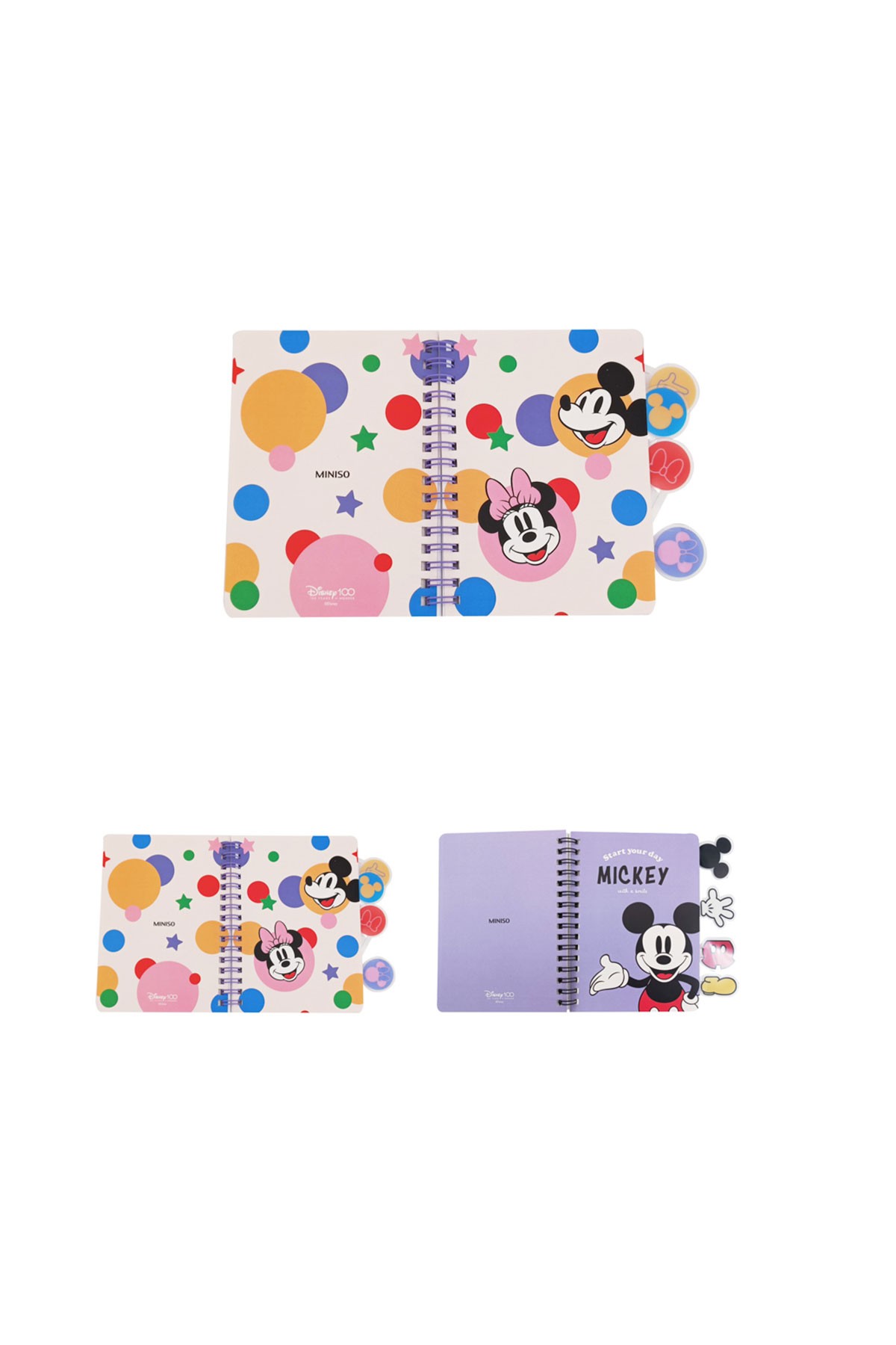 Disney 100.Yıl Lisanslı A6 Ayraçlı Telli Defter (64 Yaprak)