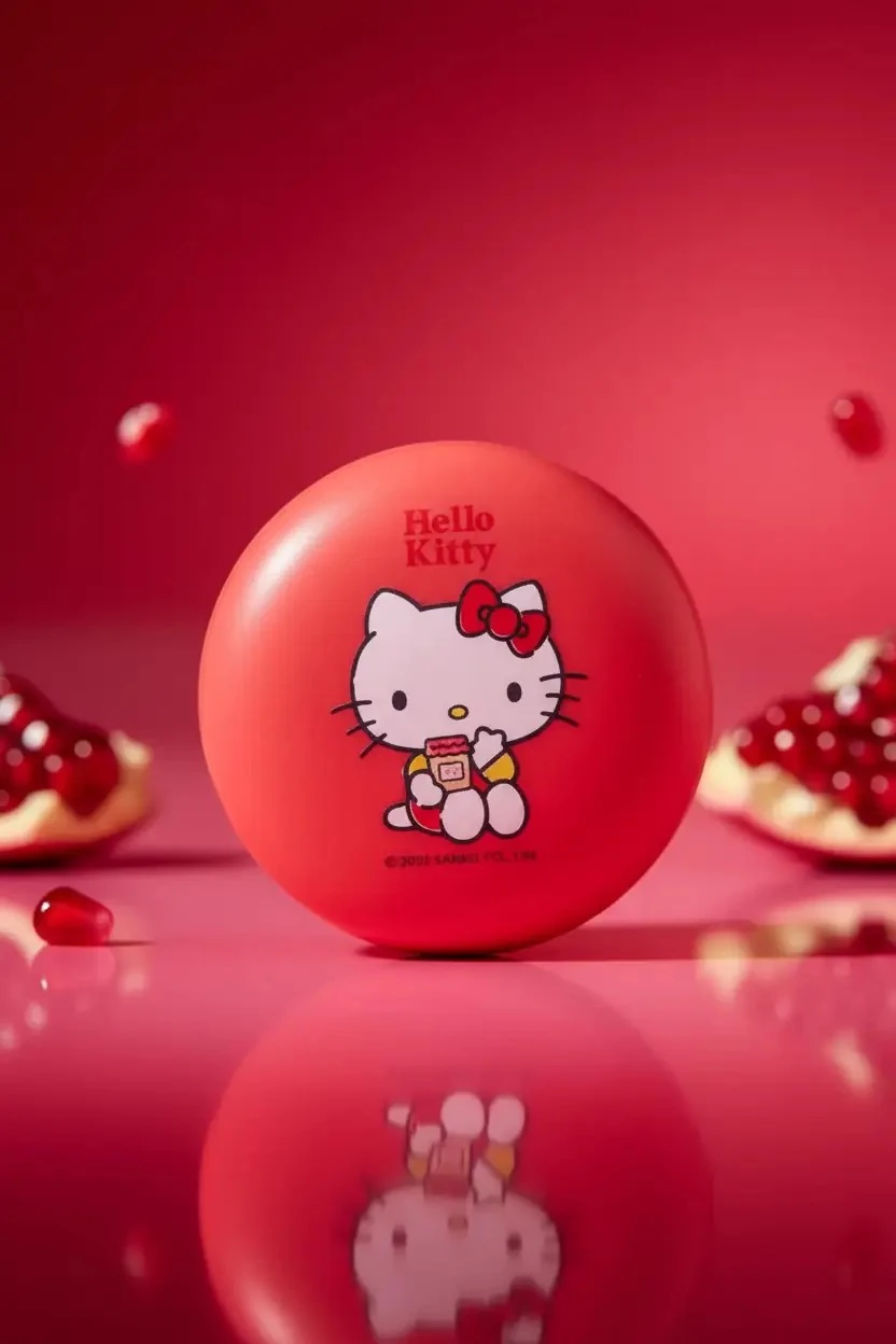 Sanrio Lisanslı Hello Kitty Makaron Lip Balm – Nar Kokulu Nemlendirici Dudak Bakımı