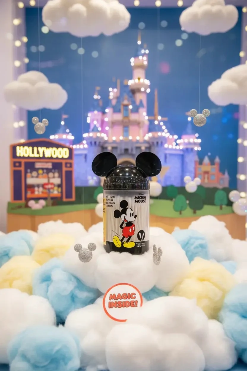 Mickey Mouse Lisanslı Kulak Çubuğu - 120 Adet