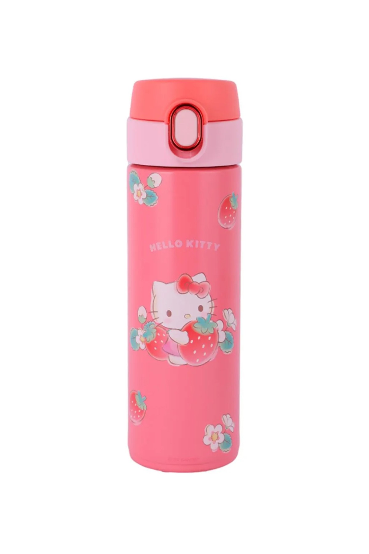 Sanrio Lisanslı Otomatik Kapaklı Termos (420ml) - Hello Kitty