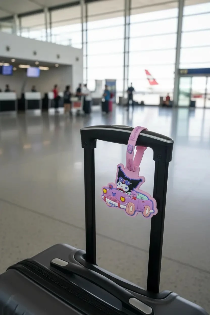 Sanrio Lisanslı Kuromi Bagaj Etiketi