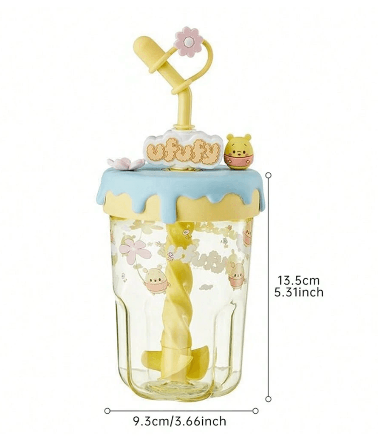 Disney Lisanslı Ufufy Serisi Karıştırmalı Pipetli Bardak