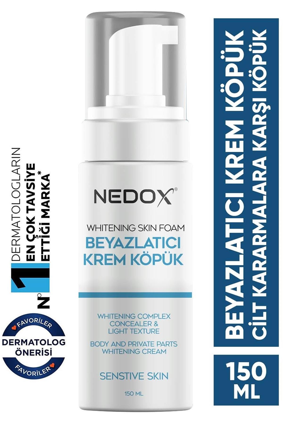 Nedox Beyazlatıcı Cilt Ve Vücut Köpüğü 150 Ml