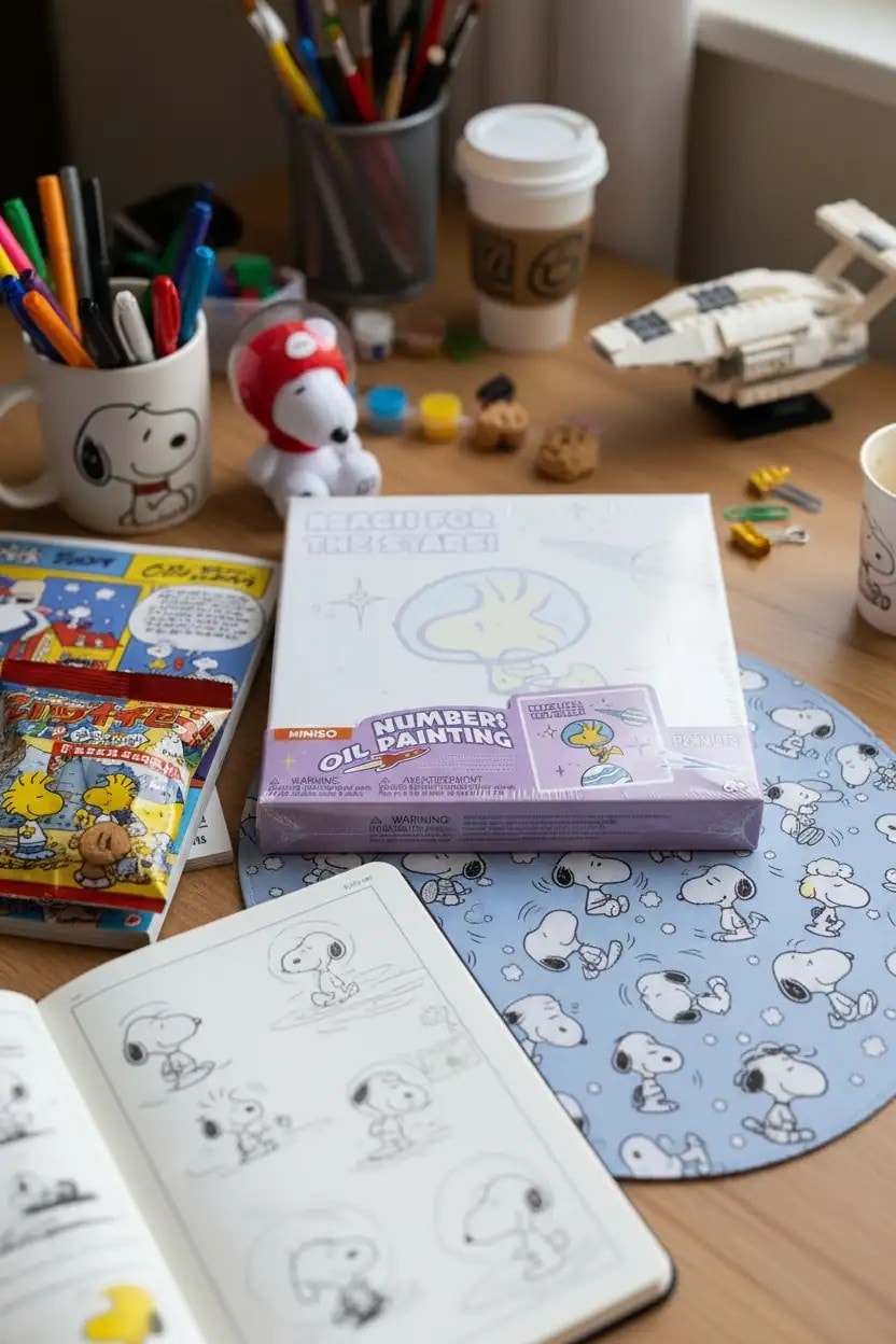 Snoopy Lisanslı Yağlı Boya (3 Farklı Model)