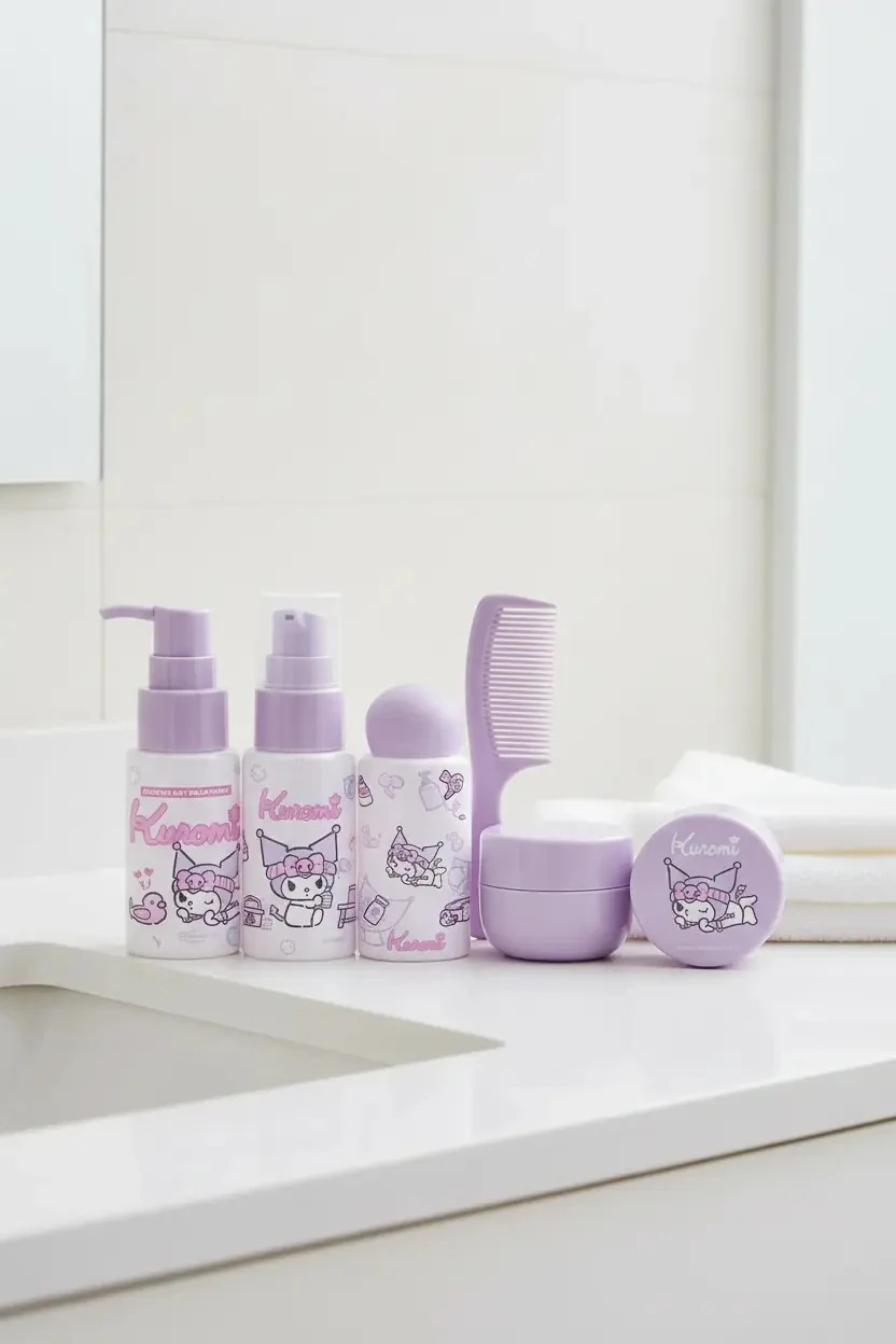 Sanrio Lisanslı Kuromi Seyahat Seti