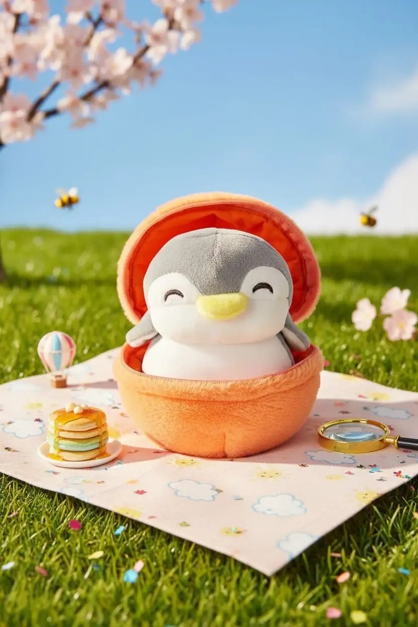 Meyve İçindeki Penguen Serisi 13cm - Portakal