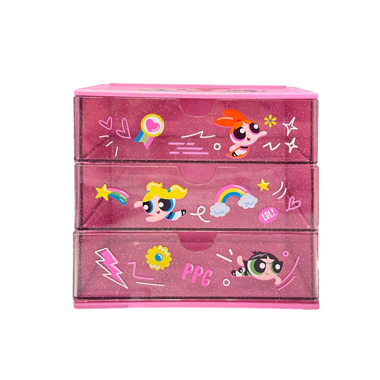 Powerpuff Girls Lisanslı Çekmeceli Masa Üstü Düzenleyici