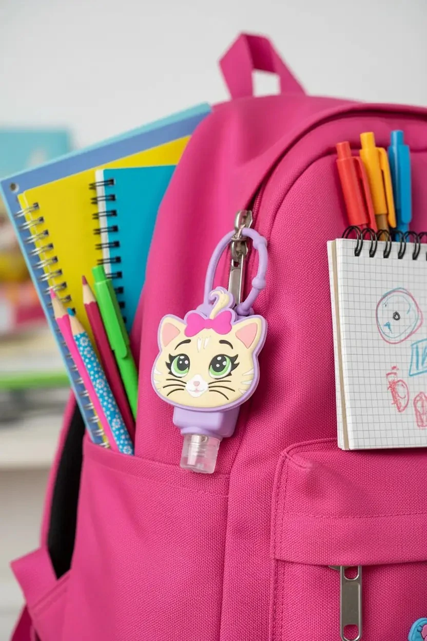 Büyük Kedi Kolonya Jel – Askılı Şişe Pratik Hijyen Ve Ferahlık Sağlayan El Jeli 29 Ml