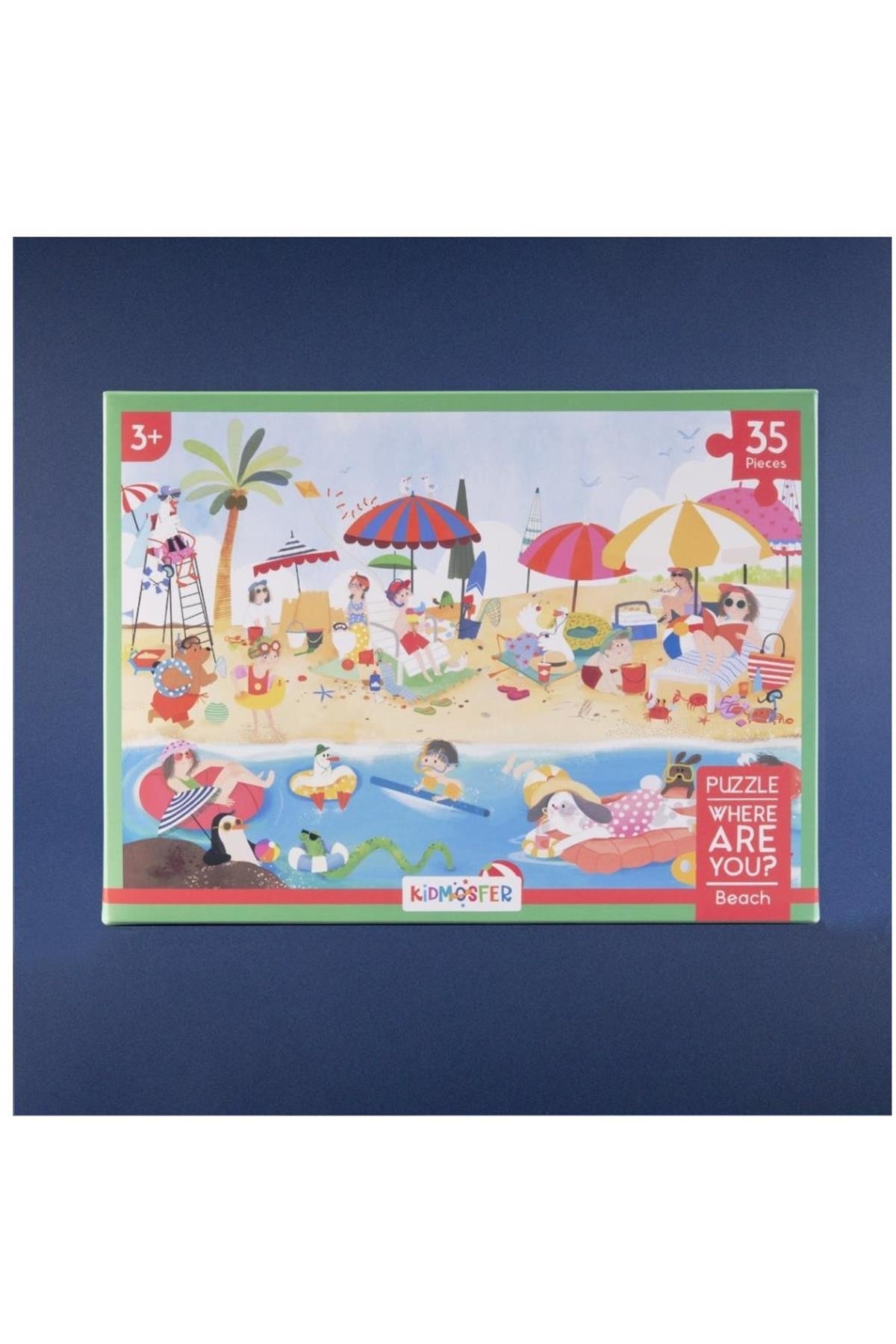 Where Are You/Neredesin-Plaj Puzzle-Yapboz 35 Parça