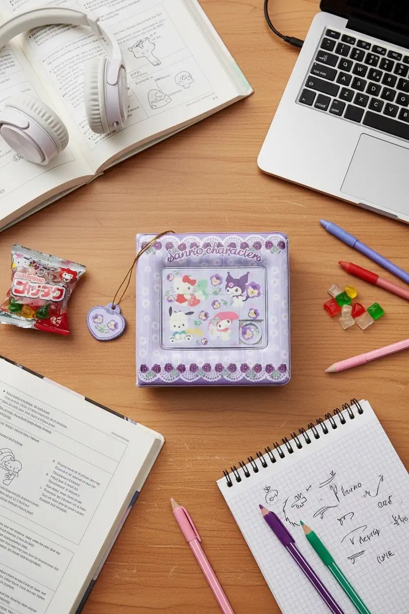 Sanrio Lisanslı Puzzle Kapaklı 64 Yaprak Not Defteri