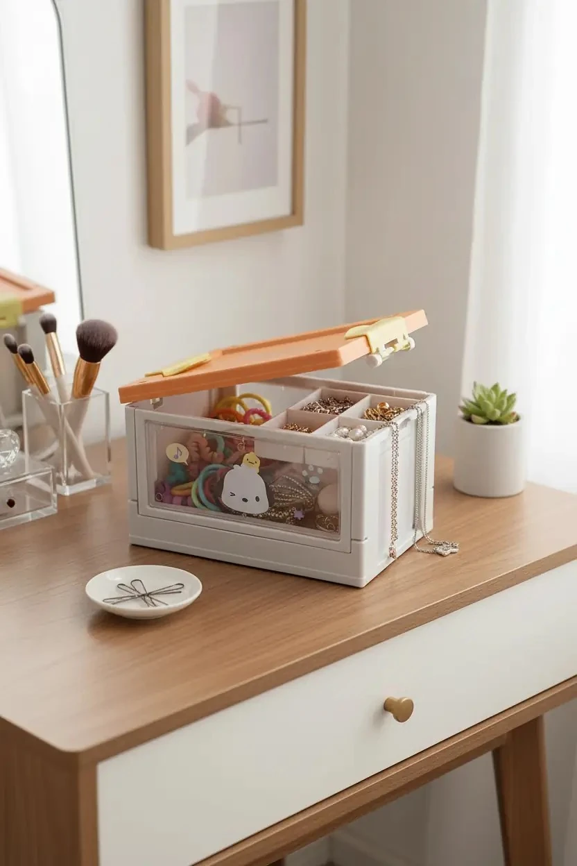 Sanrio Lisanslı Pochacco Mini Bavul Saklama Kutusu – Dekoratif Düzenleyici 12 Cm