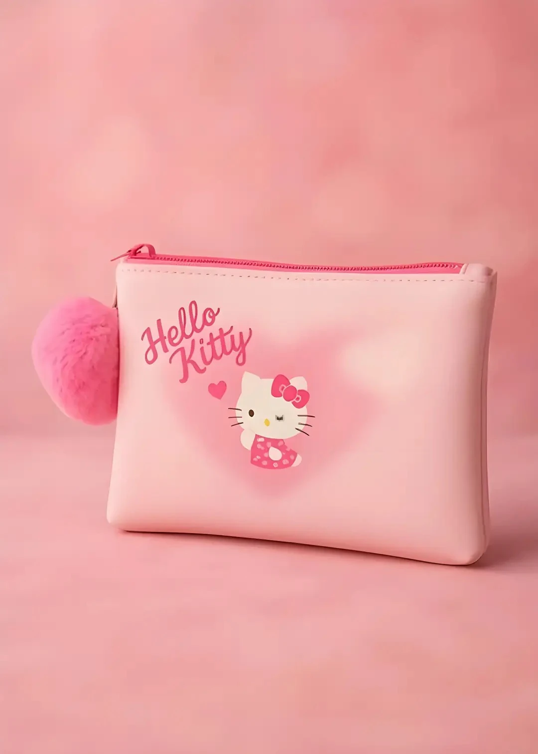 Hello Kitty Lisanslı Peluş Aksesuarlı Bozuk Para Cüzdanı