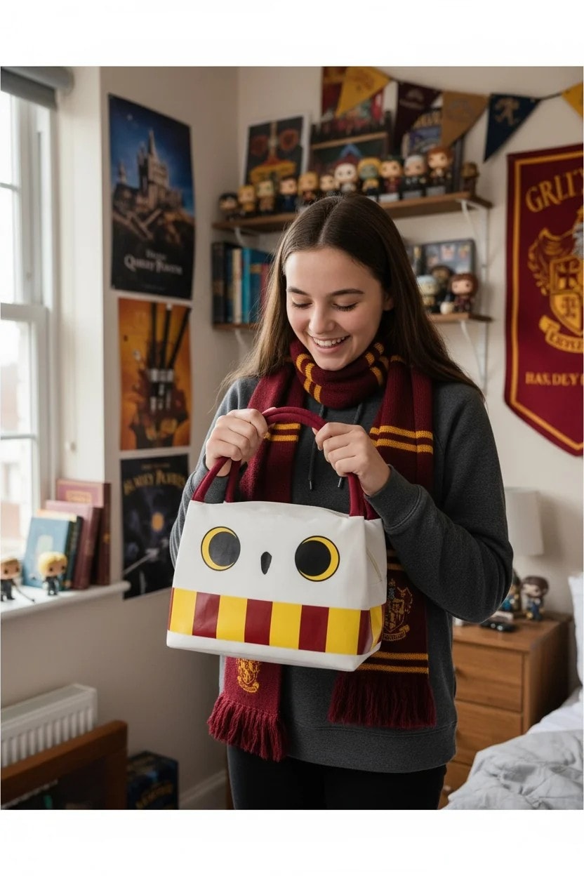 Harry Potter Lisanslı Yiyecek Çantası - Hedwig