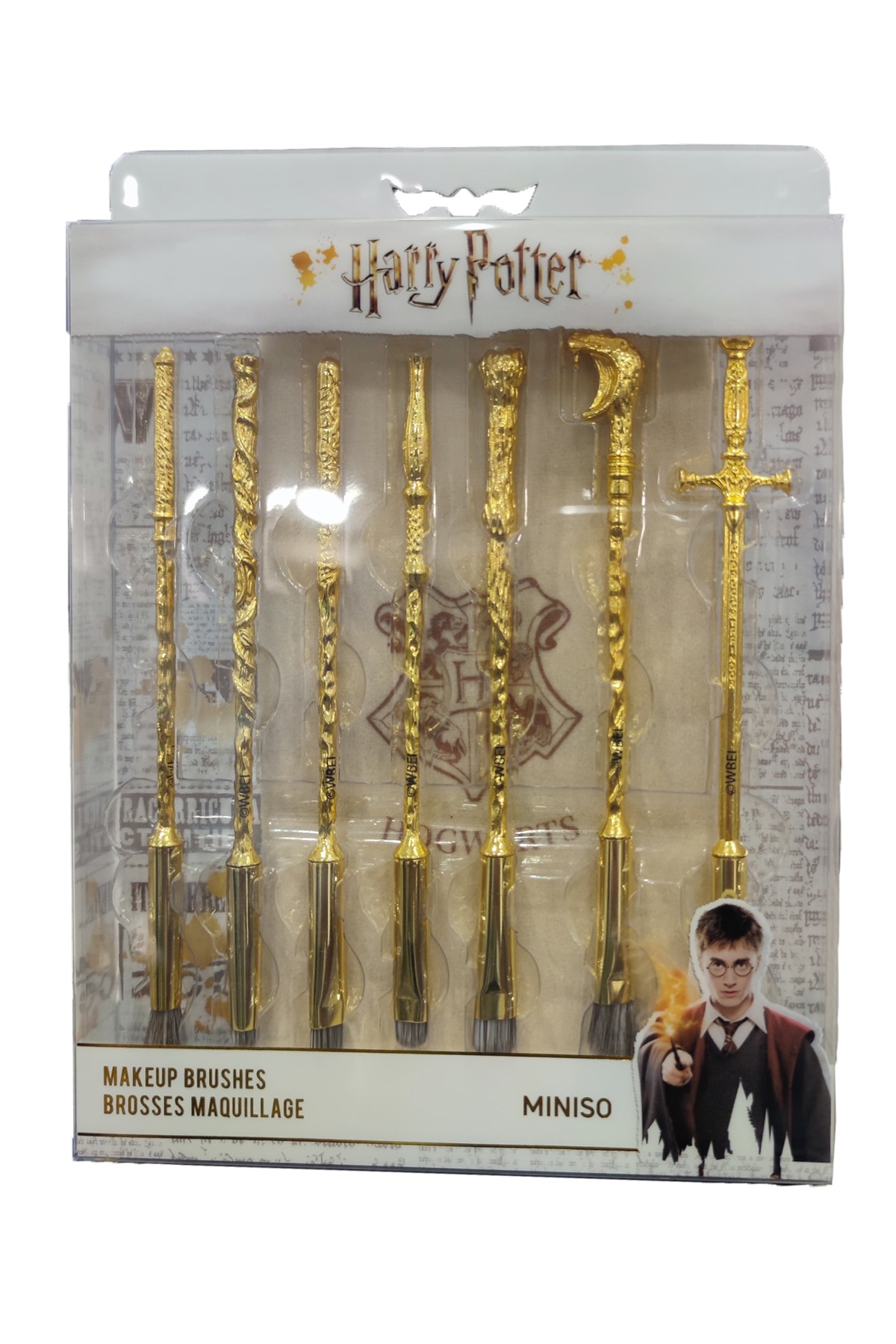 Harry Potter Lisanslı Çantalı Makyaj Fırçası Seti (8 Adet)