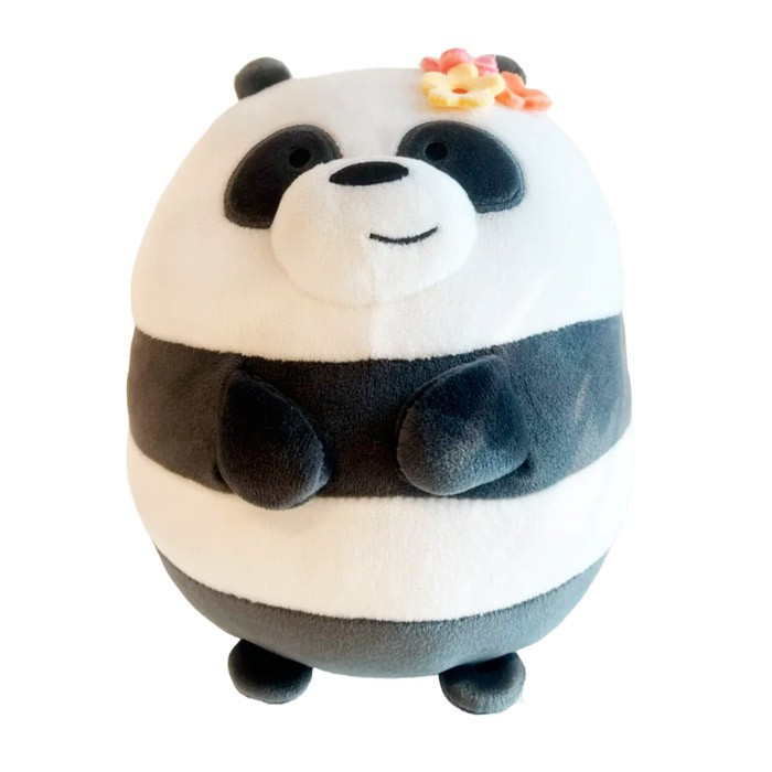We Bare Bears Lisanslı Yuvarlak Peluş Oyuncak (20cm) - Panda