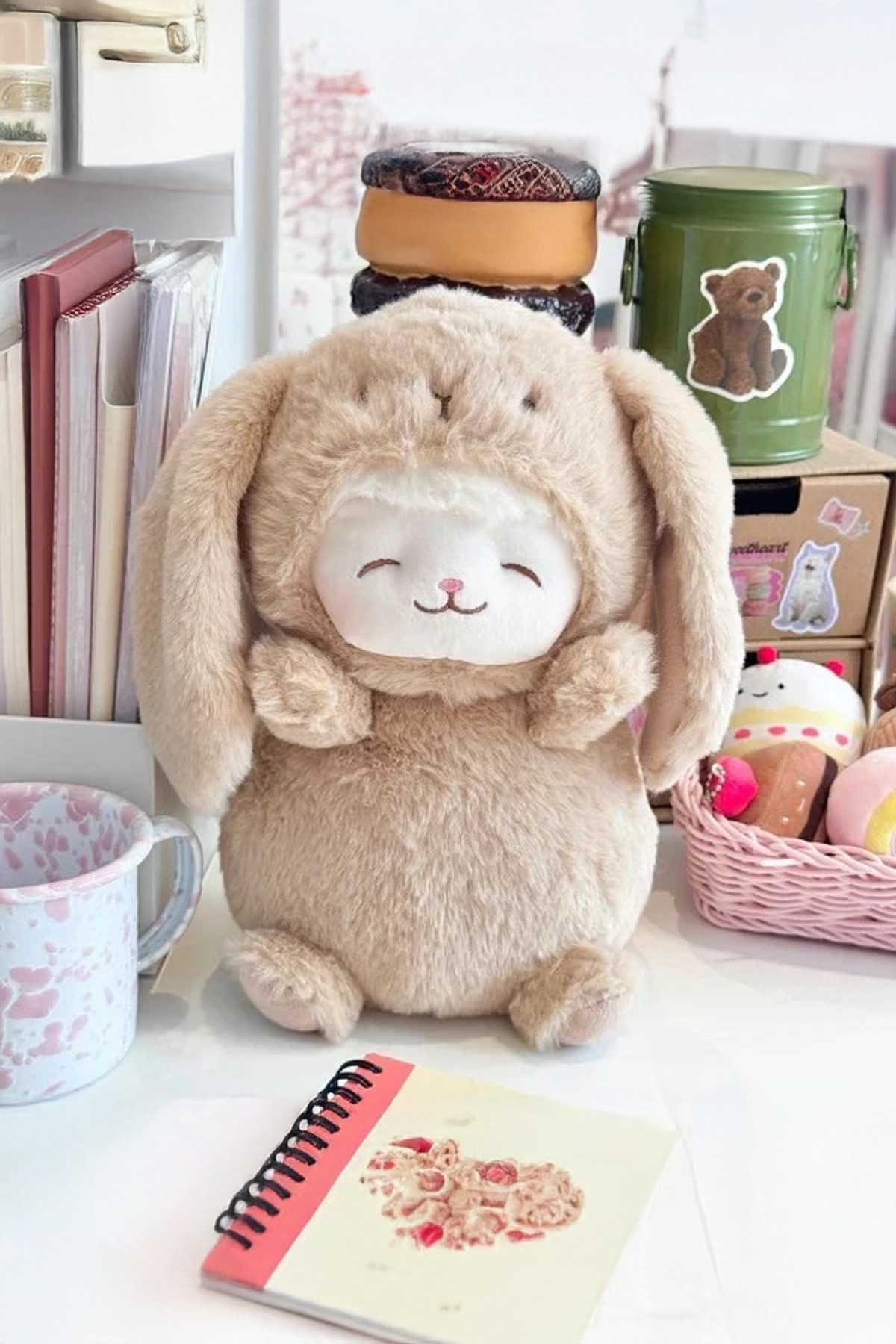 Kostümlü Kuzu Peluş Oyuncak (25cm) - Tavşan