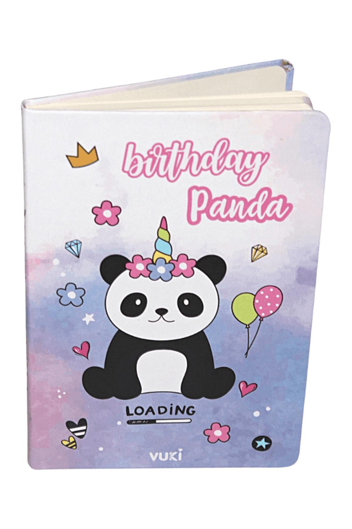 Vuki Birthday Panda İpli Not Defteri - A5