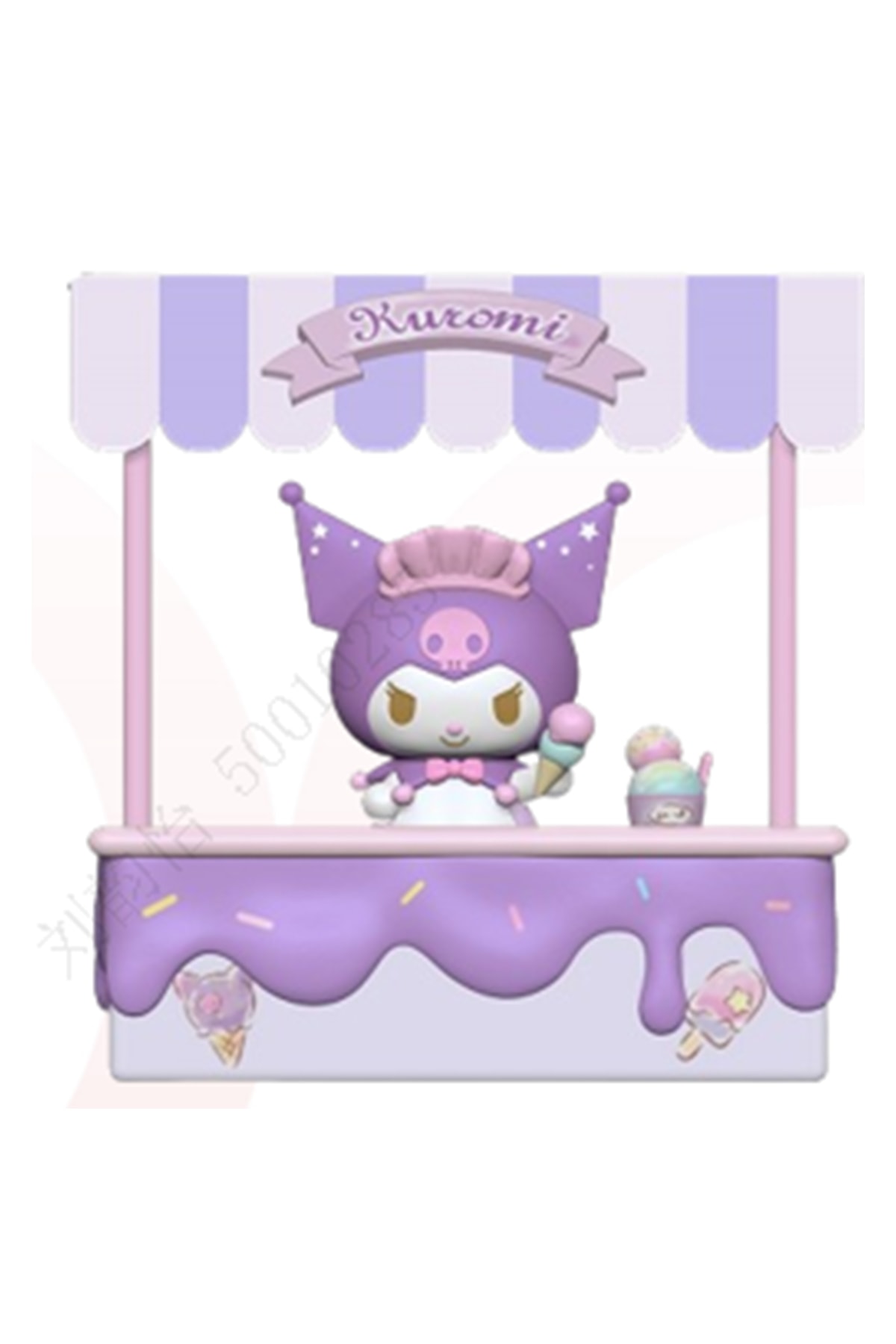 Sanrio Lisanslı Tatlı Market Serisi Dekoratif Masa Lambası (Kuromi)