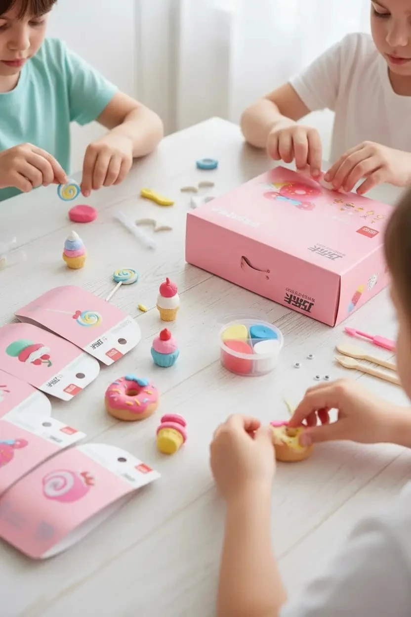 Miniso Lisanslı Açık Kil Serisi Atıştırmalık – Eğitici Ve Renkli Oyun Hamuru Seti 15,5 Cm