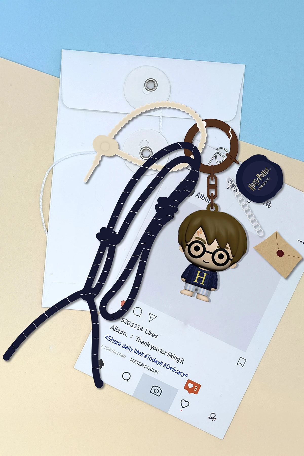 Harry Potter Lisanslı Kazaklı Figür Anahtarlık (Harry Potter